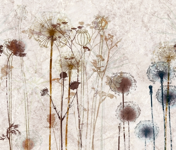 Nástěnná malba lesa plného blanokřídlých