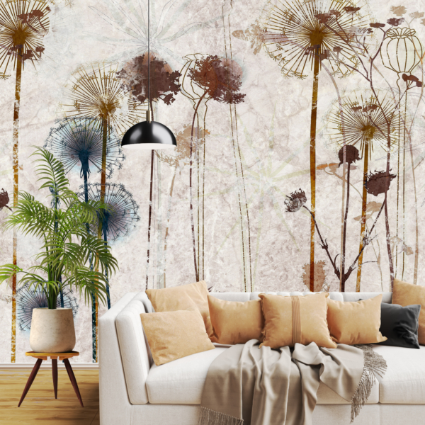 Nástěnná malba lesa plného blanokřídlých