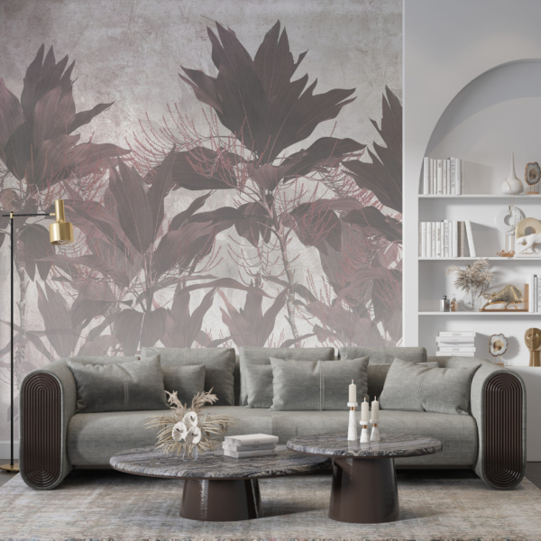 Nástěnná malba Ohnivý les