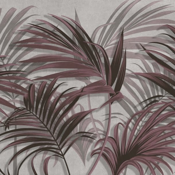 Nástěnná malba lesa palmových listů