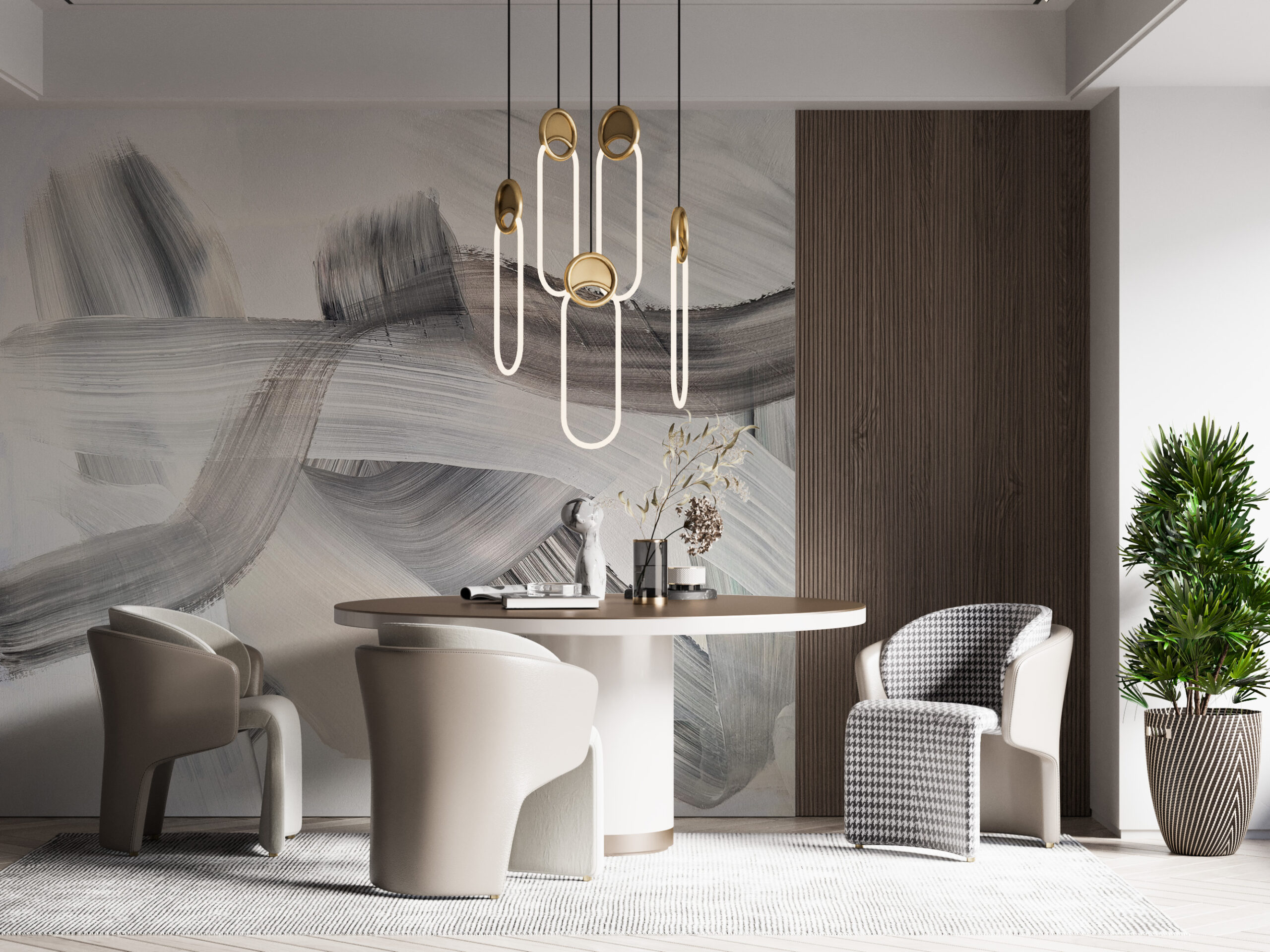 Tapety prokládané listy