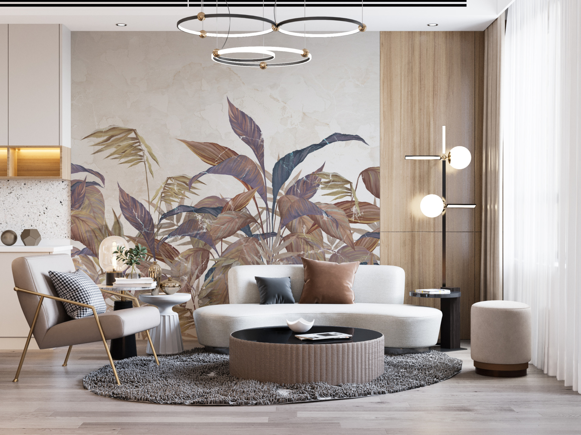 Fototapeta - Listy na světlém pozadí