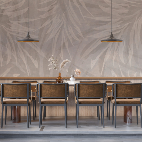 Nástěnná malba Listy na zdi