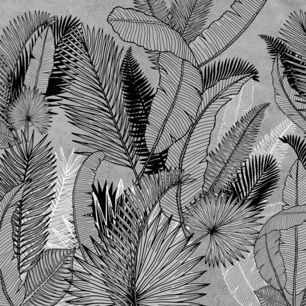 Tapety Listy na šedém pozadí