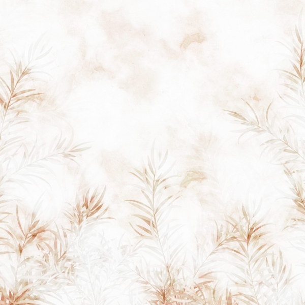 Nástěnné listy v bílé barvě