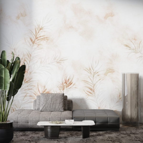 Nástěnné listy v bílé barvě