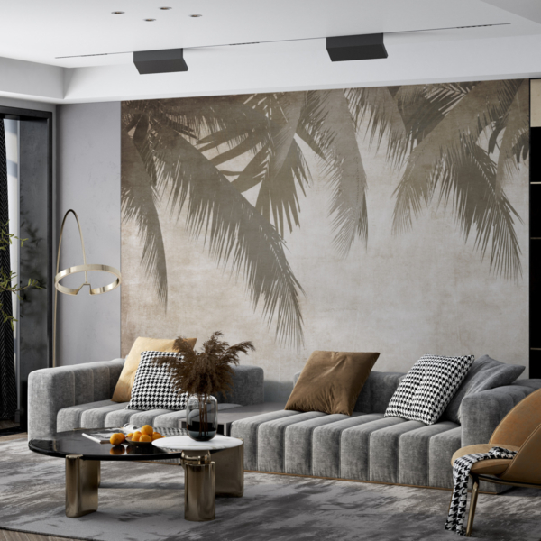 Fototapeta Listy v sépiové barvě