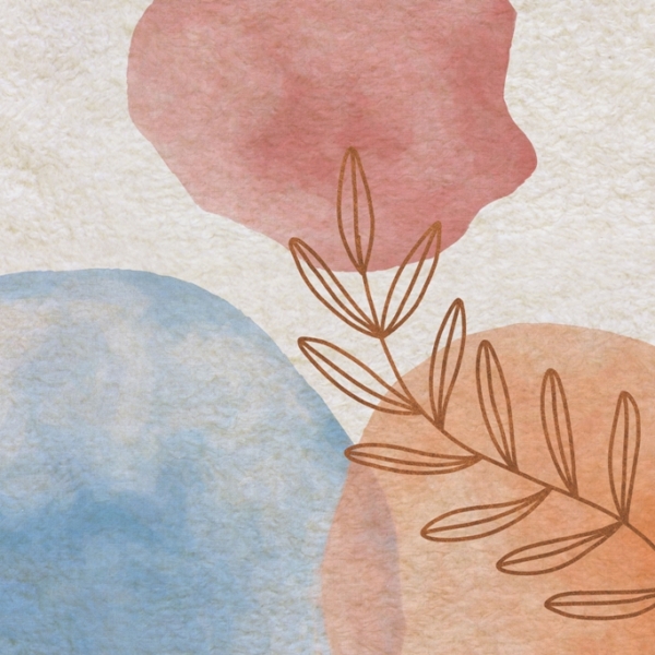 Nástěnná malba Listy a palmy