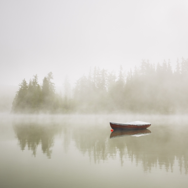 Fototapeta Loď na jezeře