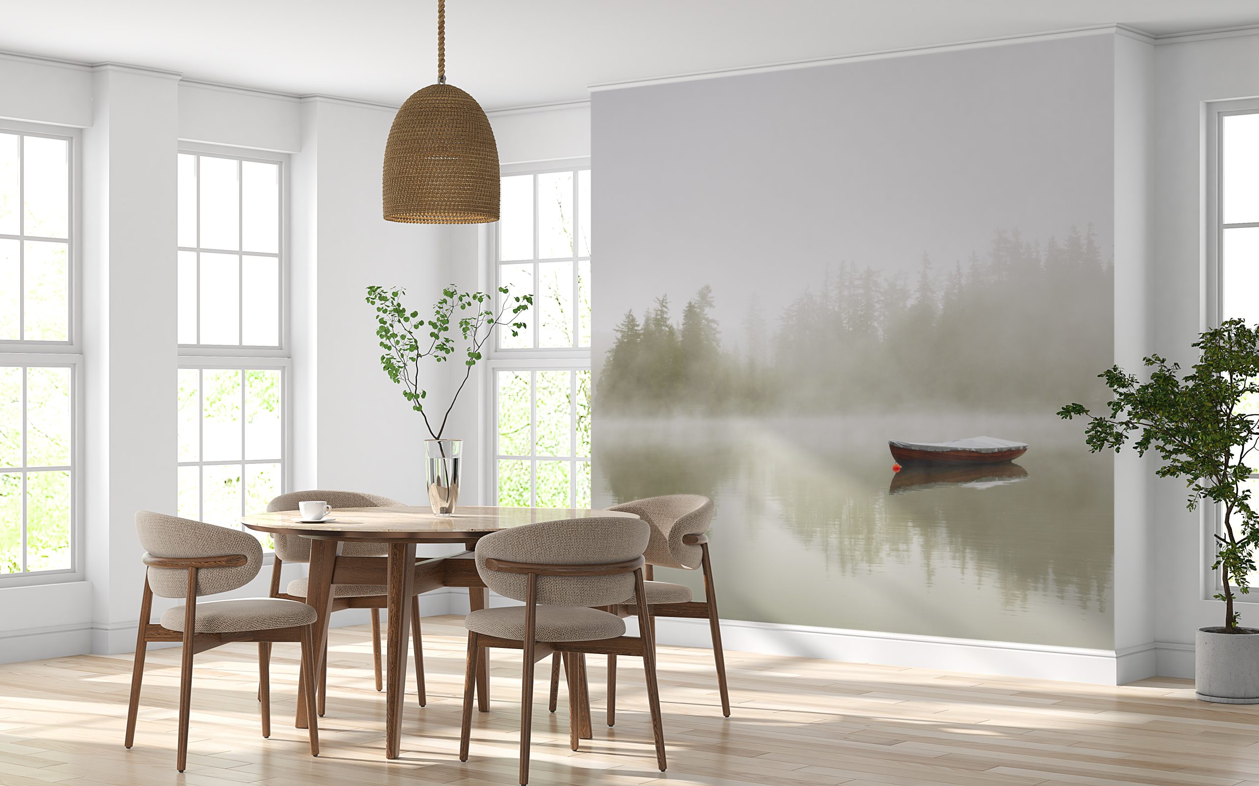 Fototapeta Loď na jezeře