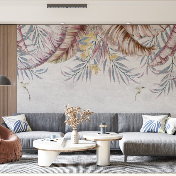 Nástěnná malba malovaných listů