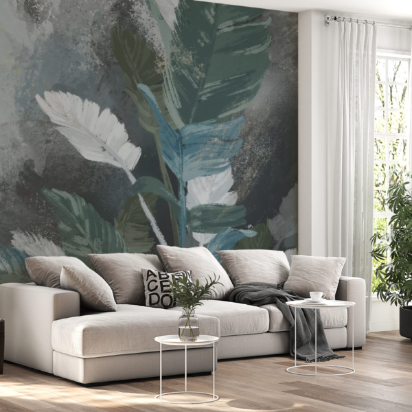 Nástěnná malba malovaných listů