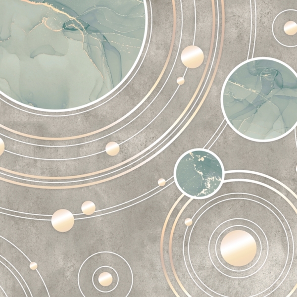 Nástěnná malba Marble Dance Planet