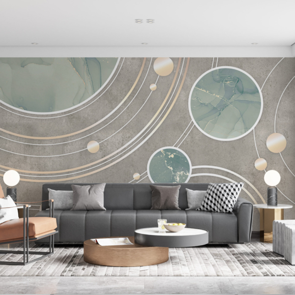 Nástěnná malba Marble Dance Planet