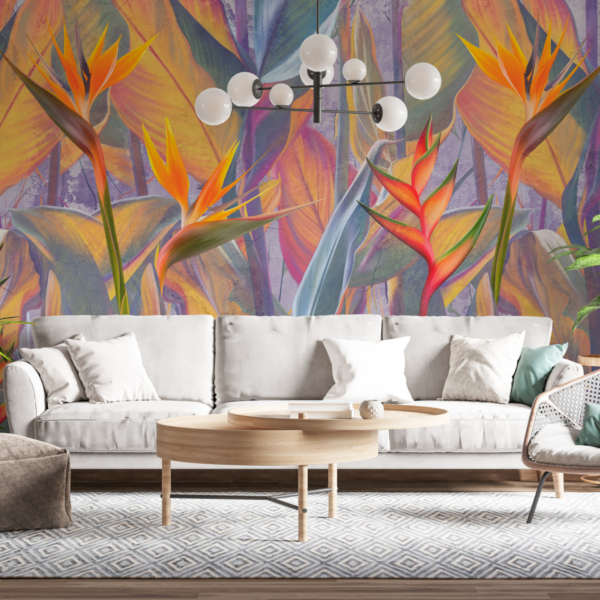 Nástěnná síla exotických barev