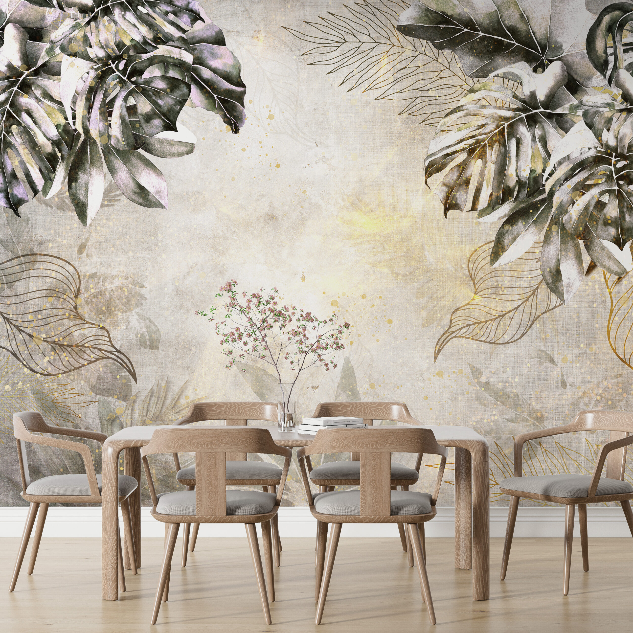 3D nástěnná malba Monstera