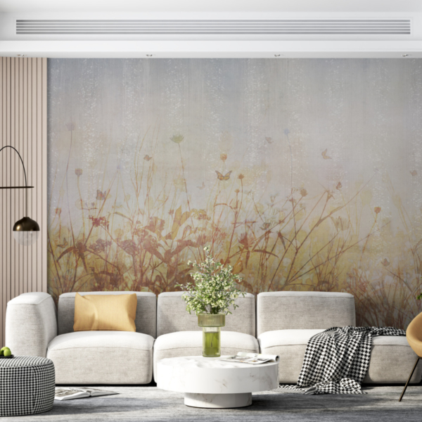 Nástěnná malba Motýli na louce