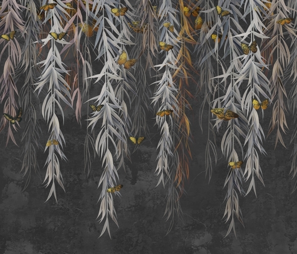 Nástěnní motýli ve vrbových větvičkách