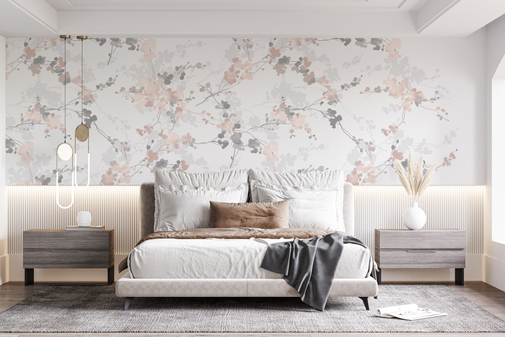 Nástěnná malba s jarním motivem