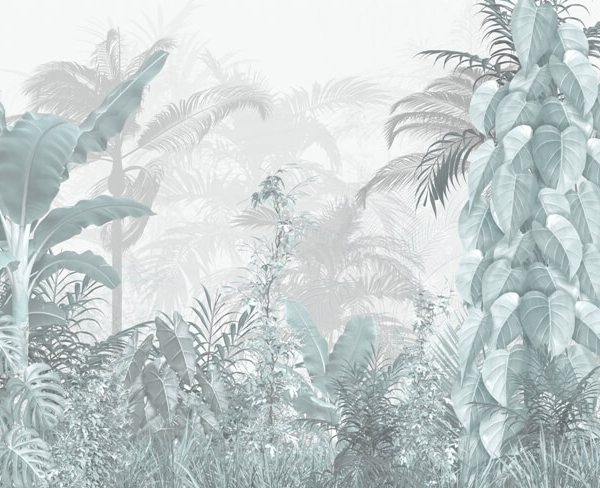 Nástěnná malba Blue Jungle