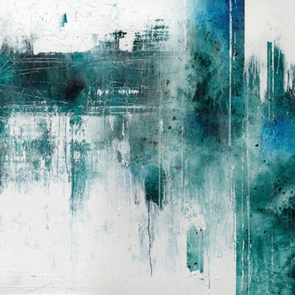 Nástěnná malba v modrém rohu