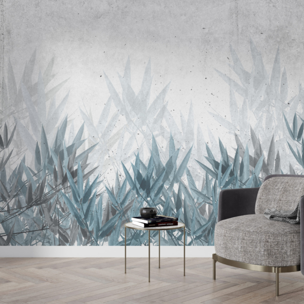 Nástěnná malba Modré moře rostlin