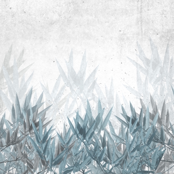 Nástěnná malba Modré moře rostlin