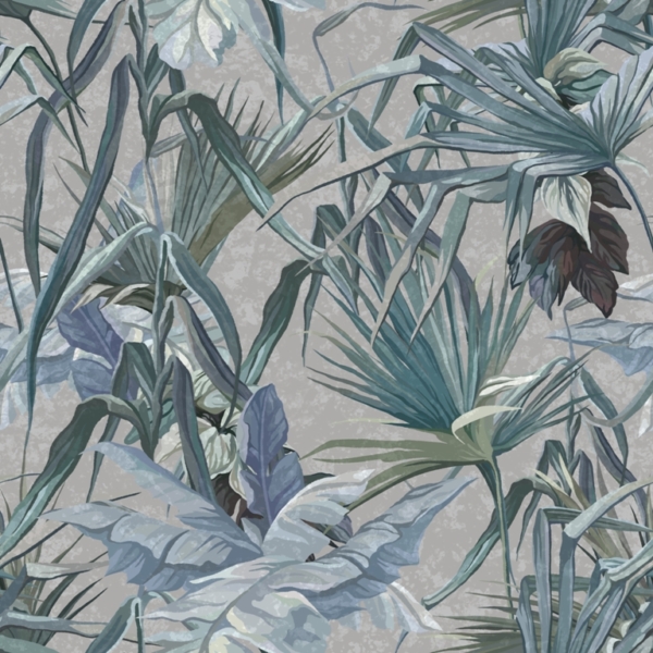 Nástěnná malba Blue Tropics