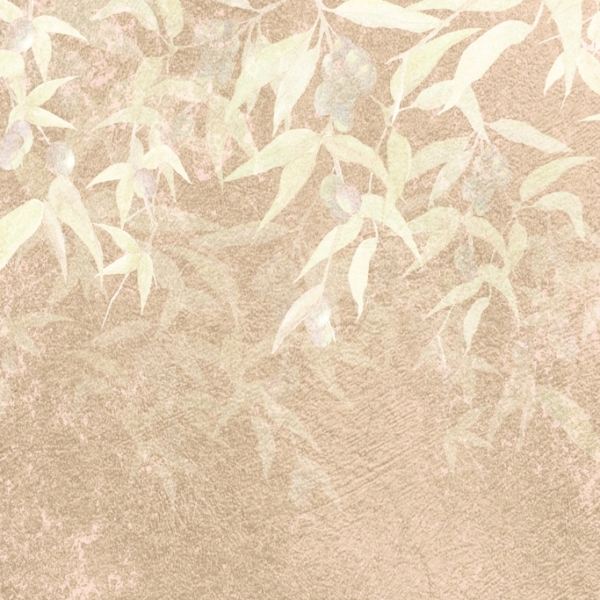 Nástěnná malba Rozmazané listy na zdi