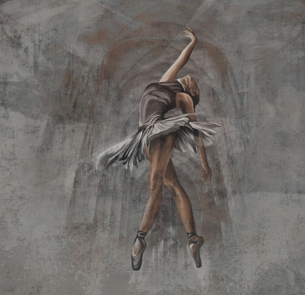 Nástěnná malba Rotace baletky