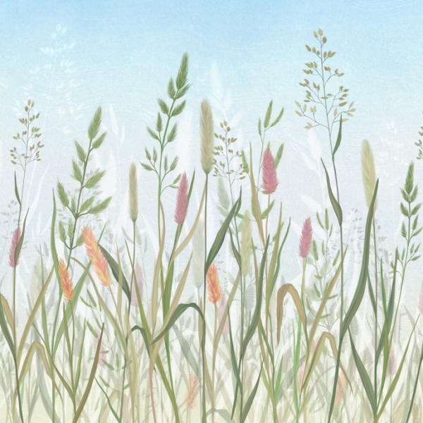 Nástěnné malby okrasných travin