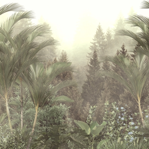 Nástěnná malba Palm Fans