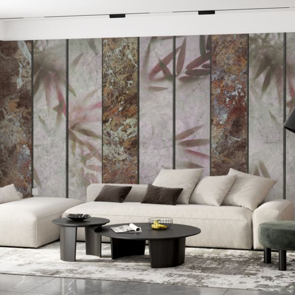 Vertikální mramorové pruhy Nástěnná malba