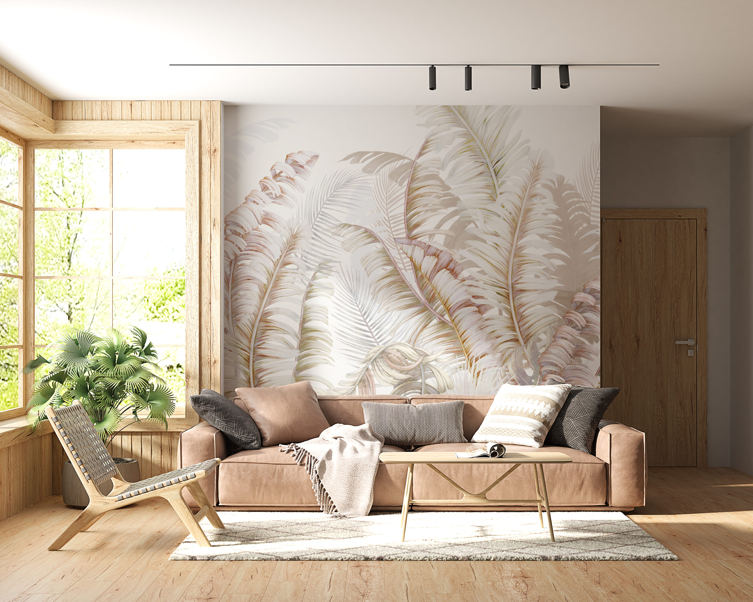 Nástěnná malba listového opeření