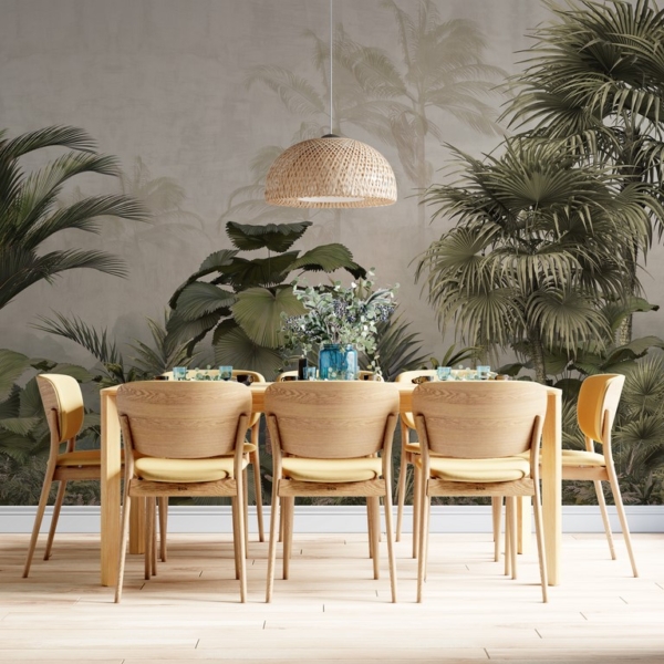 Nástěnná malba Tropické rostliny Plumes