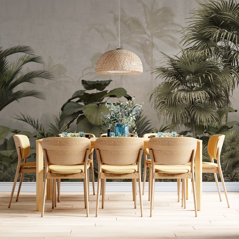 Nástěnná malba Tropické rostliny Plumes