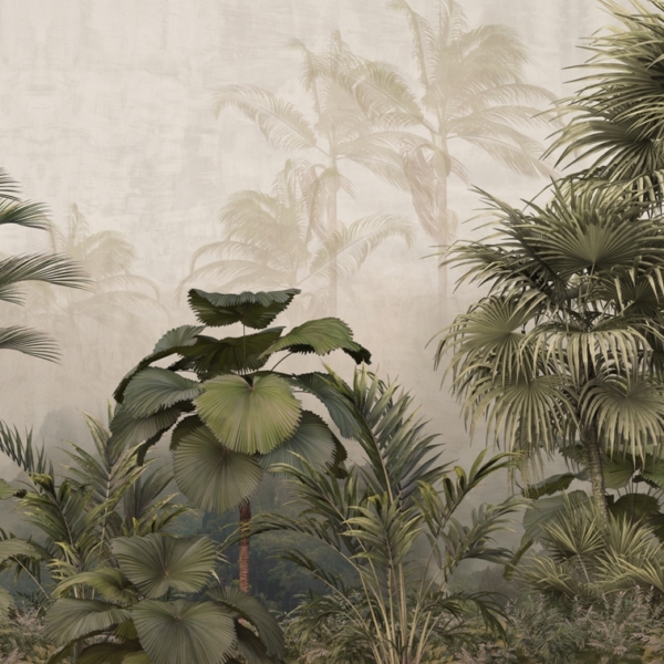 Nástěnná malba Tropické rostliny Plumes