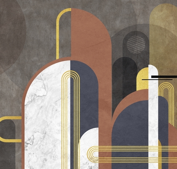 Tapety Semicircular Graphic