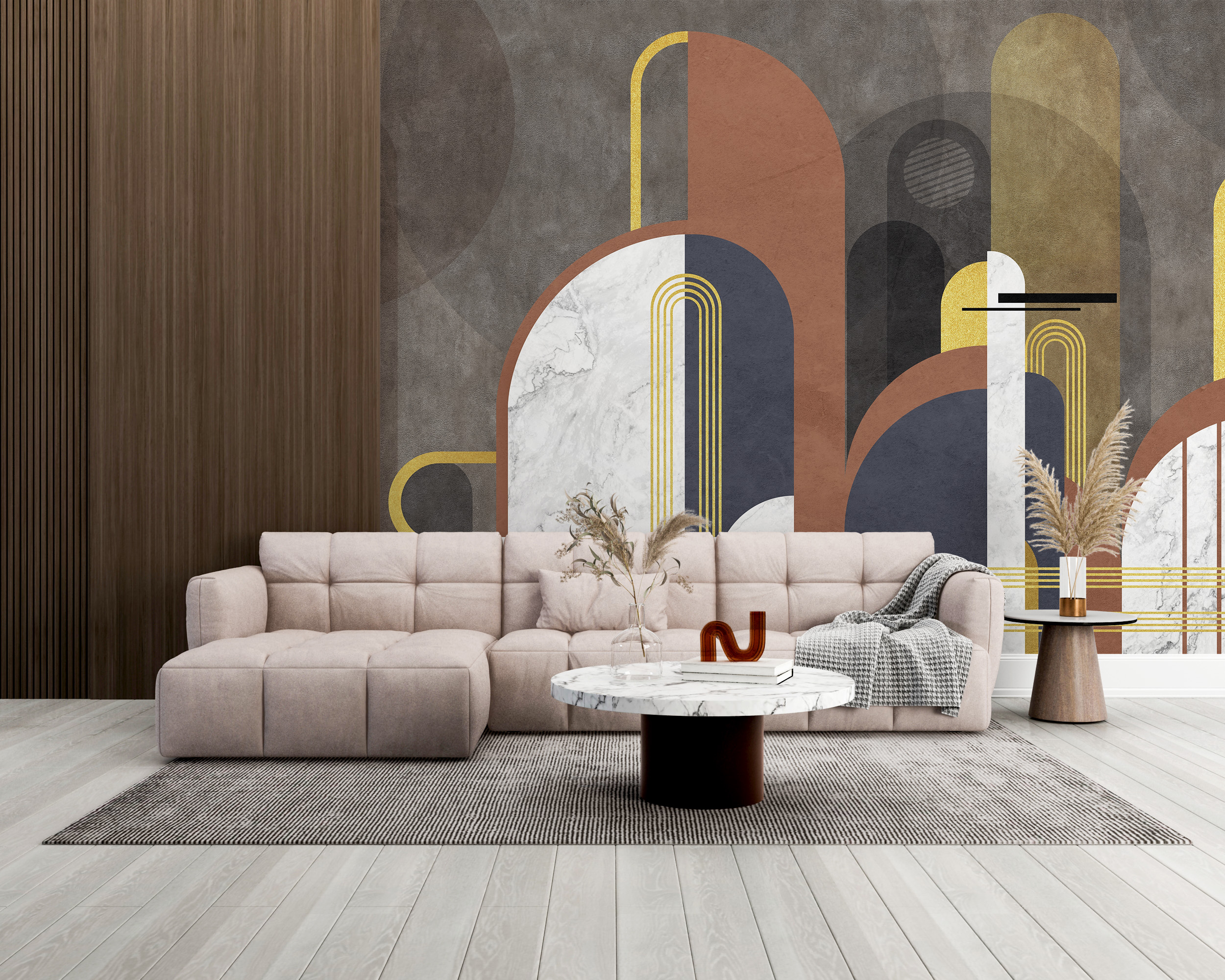 Tapety Semicircular Graphic