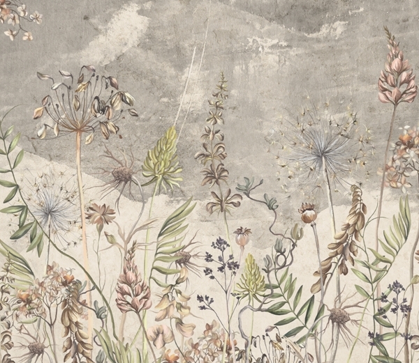 Nástěnná malba Polní květiny