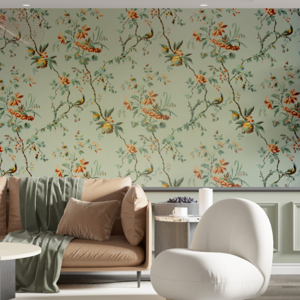 Nástěnná malba Oranžové květiny