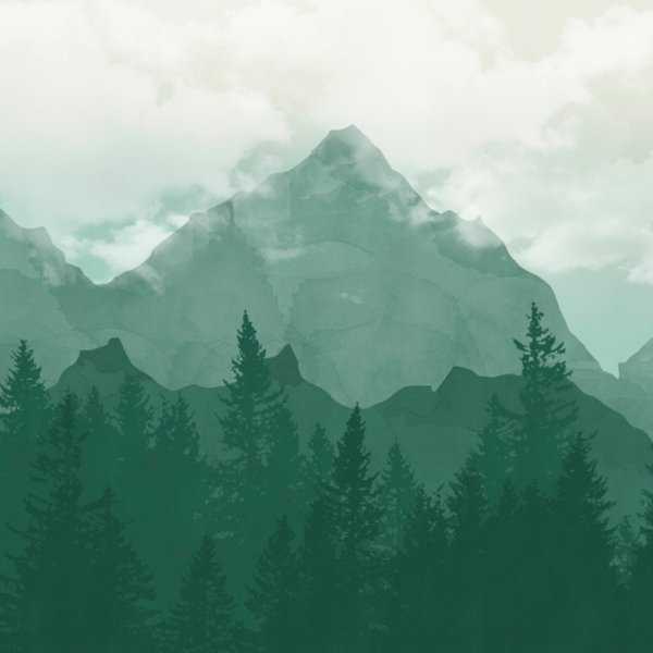 Nástěnná malba Síla hor