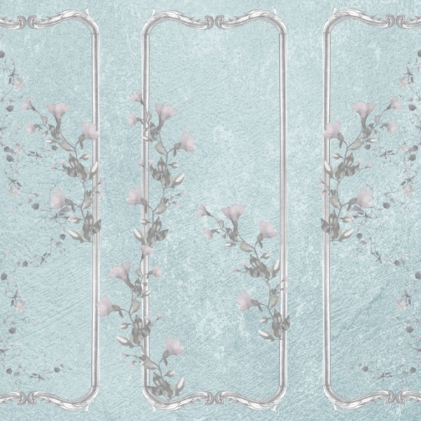 Nástěnná malba Trojitý květinový motiv