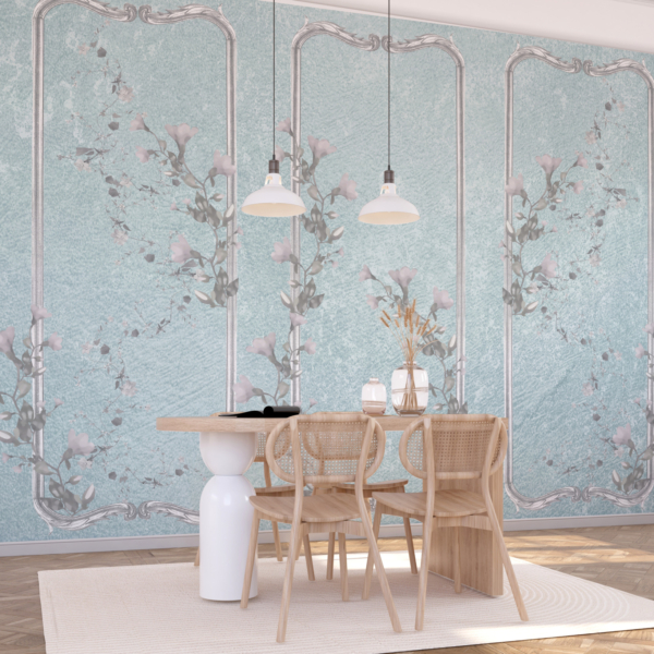 Nástěnná malba Trojitý květinový motiv