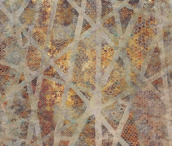 Nástěnná malba Řezané pruhy