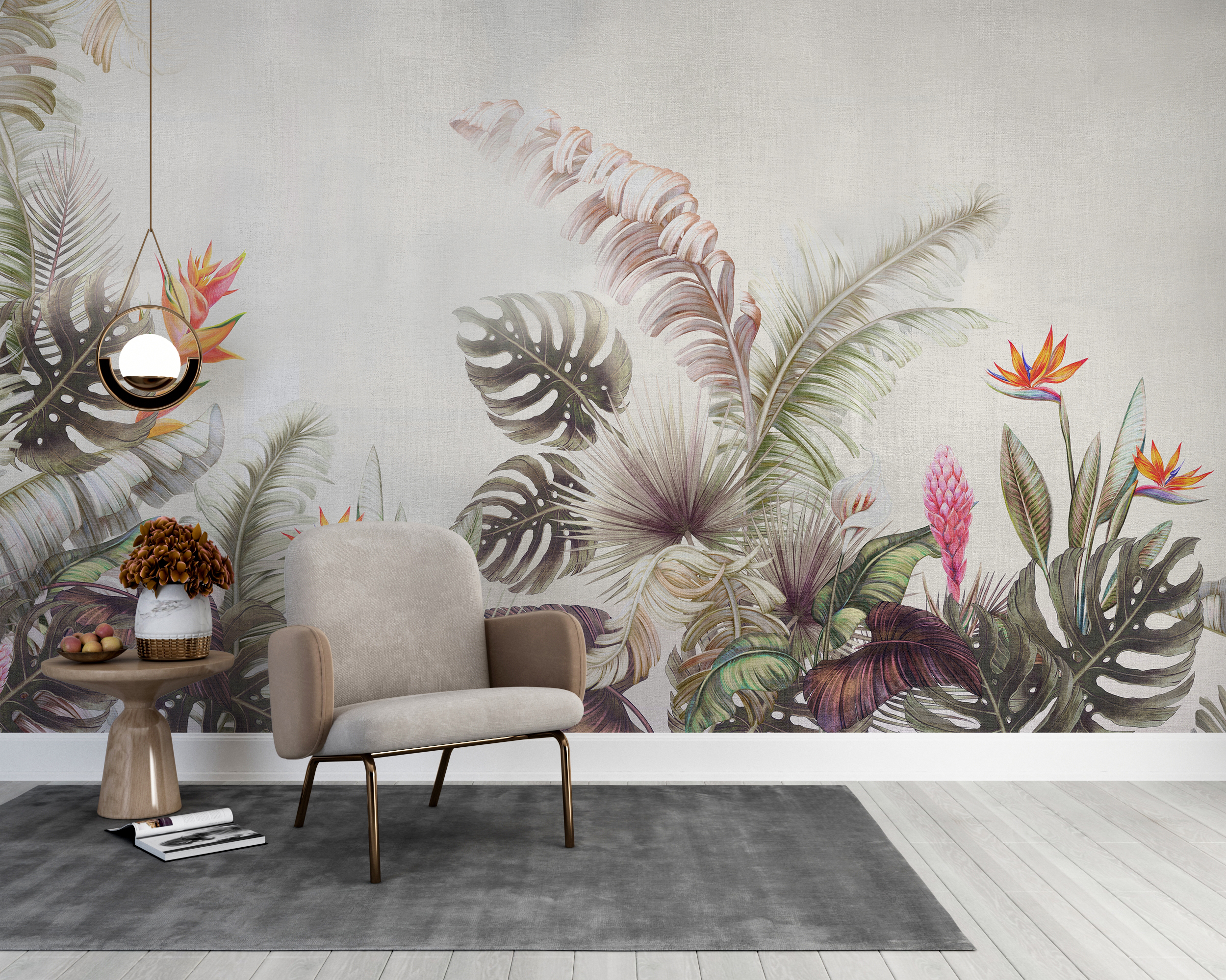 Nástěnná malba Rajská zahrada