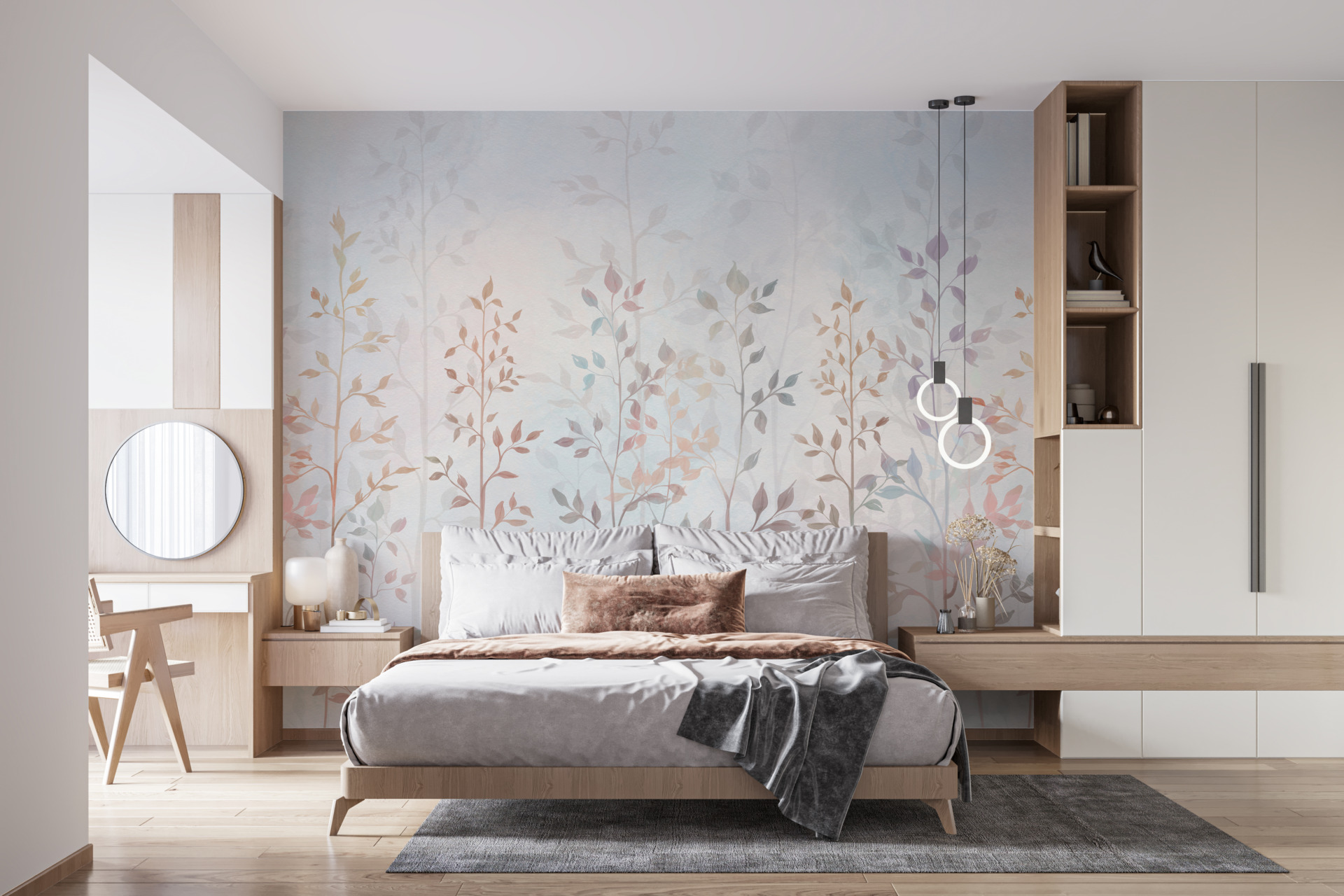 Nástěnná malba Rostliny v řadě