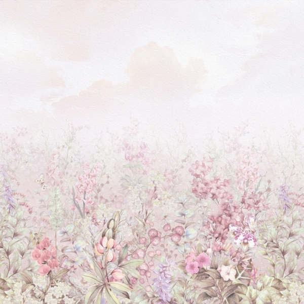 Fototapeta Růžová zahrada