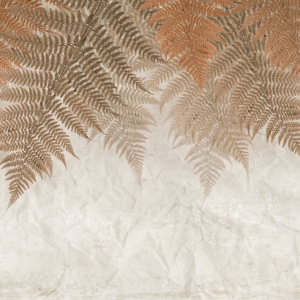 Nástěnná malba červených listů