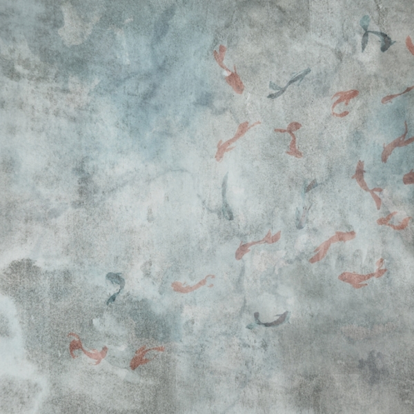 Nástěnná malba ryb v oceánu